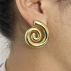 Anti tarnish rounded sweet earrings