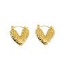Anti tarnish gold ear hoop earrings