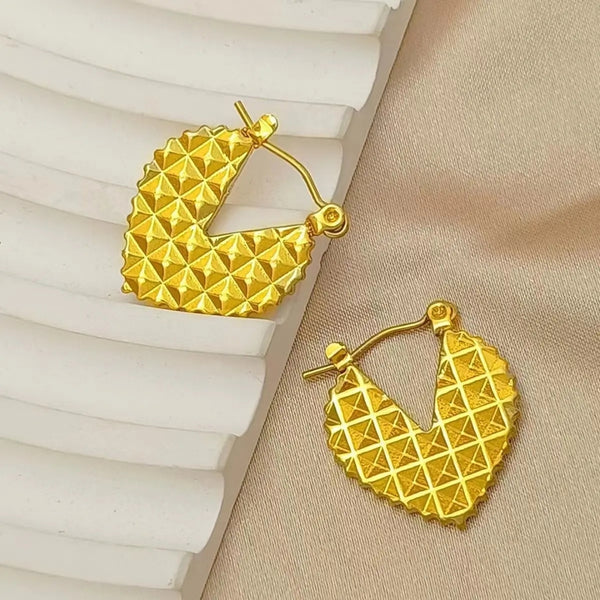 Anti tarnish amazing simple earrings