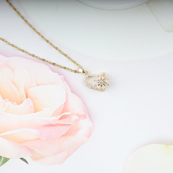 Gold-Toned Heart Necklace