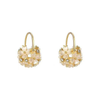 Flower ball drop earring