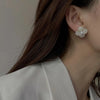 Four Petals Pearl Flower Stud Earring