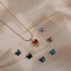 7 Butterfly gold Charms Changeable Necklace