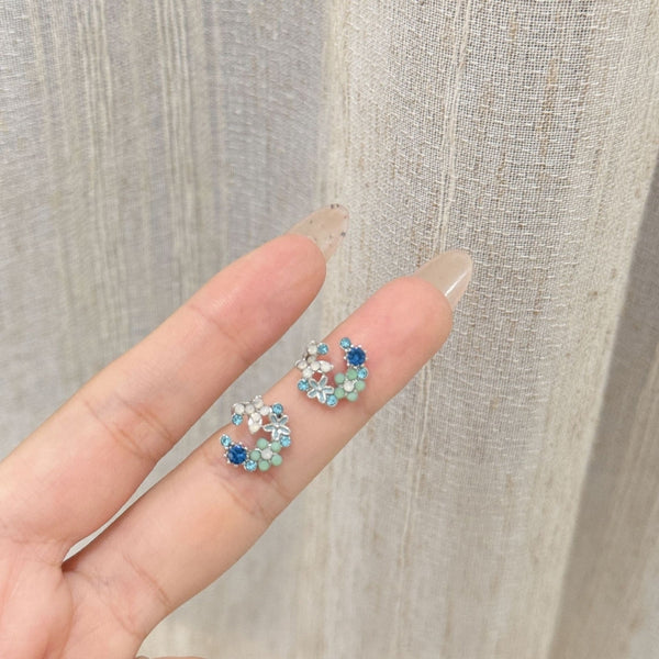 Circular Flower Earrings