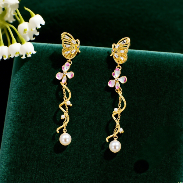 Butterfly Drop Earring