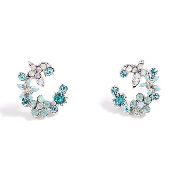 Circular Flower Earrings