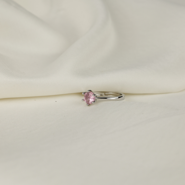 Pink Colour Flower Wedding Engagement Party Ring