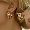 Combo Of 2 Fancy Goden Hoop & Pearl Erring