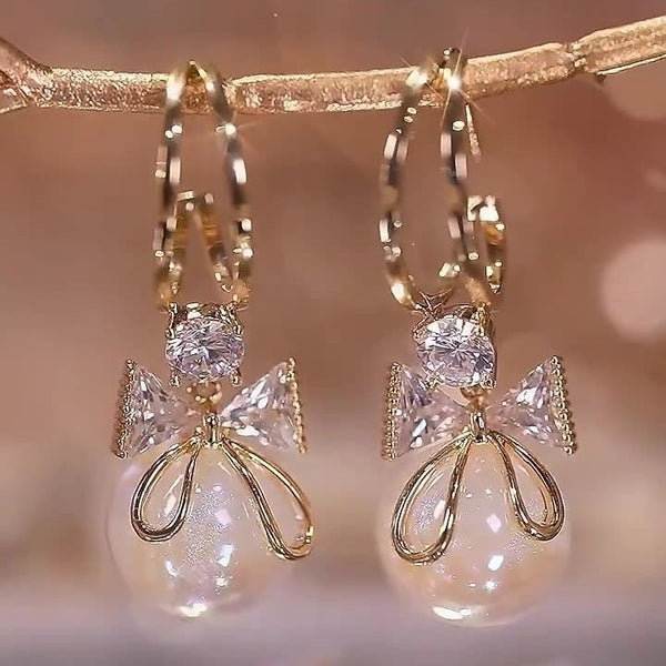 Pack Of 2 Gold Plated Pearl Earring
