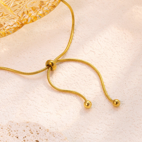 Stylish Simple Snake Bone Chain Necklace