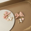 Cute Pink Bow Cat Drop Earring