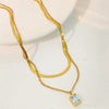White Magic Dual Chain Necklace