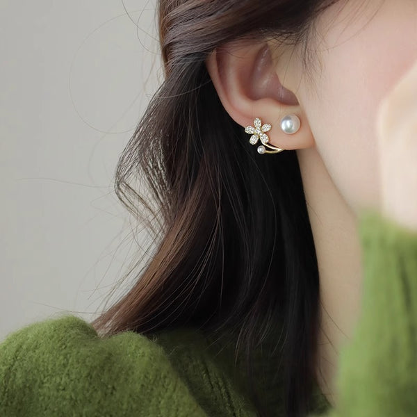 Pack Of 2 Leaf Flower Earring