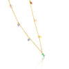 Gold Plated Multicolor Zirconia Necklace