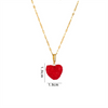 Rhinestones Love Heart Necklace Pendant