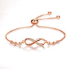 Rose Gold Plated Adjustable Charm Bracelet