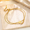 Elegant Gold-Plated Love Bracelet