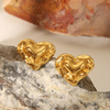 Anti tarnish amazing heart shape earrings