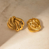 Anti tarnish stylish golden earrings