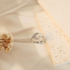 Love silver fish ring