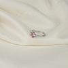 Pink Colour Flower Wedding Engagement Party Ring