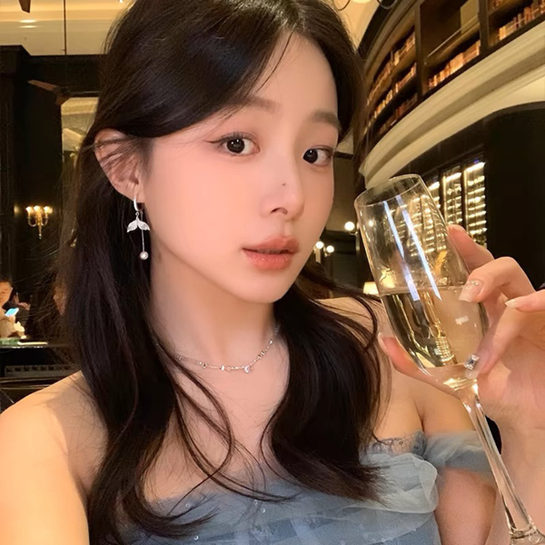 Mermaid Pearl Dangle Drop Earrings