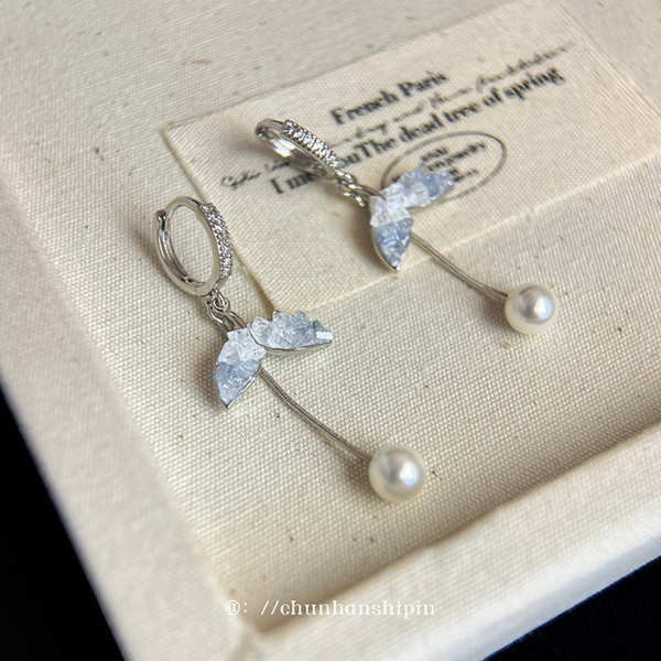 Mermaid Pearl Dangle Drop Earrings
