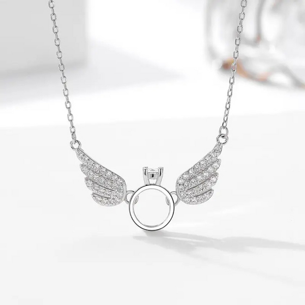 Silver Plated Angel wings Necklace
