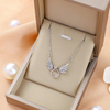Silver Plated Angel wings Necklace