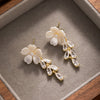 Floral Petals Hoop Earrings