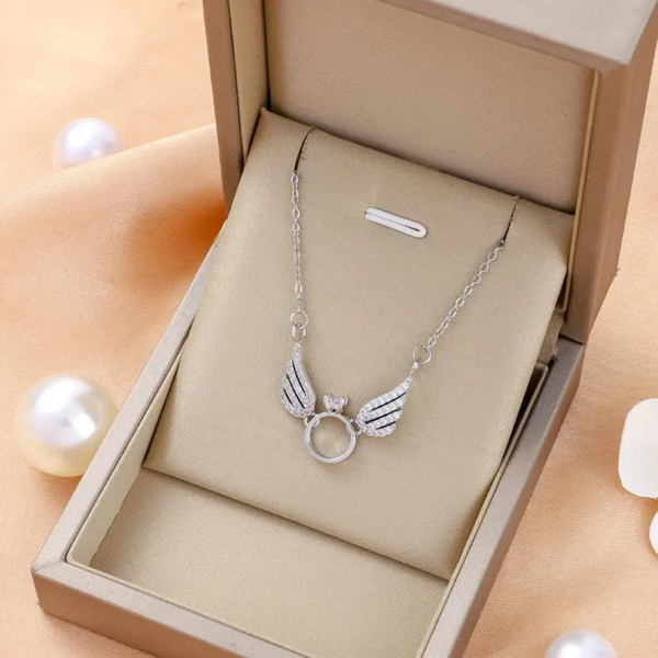 Silver Plated Angel wings Necklace