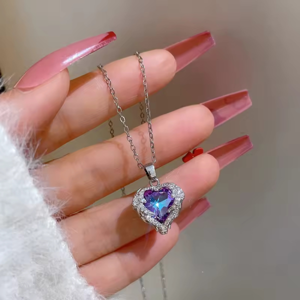 Love colourfullheart necklace