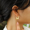 Anti Tarnish Purse Shape Hoop Earring
