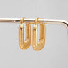 Anti Tarnish Gold-PlatedContemporary Hoop Earrings