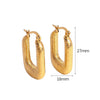 Anti Tarnish Gold-PlatedContemporary Hoop Earrings