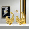 Anti tarnish Women Gold-Plated Hoop Earrings