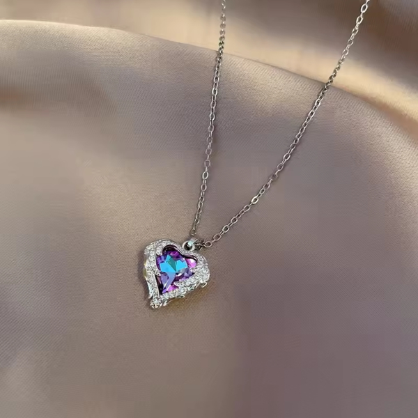 Love colourfullheart necklace