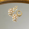 Gold Plated Disco Pearl Hoop Earring