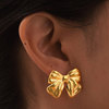 Anti Tarnish Bow pattern Earrings