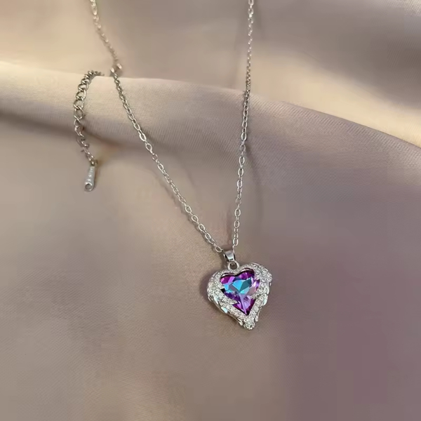 Love colourfullheart necklace