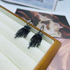 Little Black Leaf long Earring