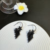 Little Black Leaf long Earring