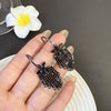 Little Black Leaf long Earring
