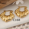 Anti tarnish golden color new hoop earrings