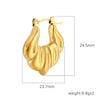 Anti tarnish golden color new hoop earrings