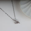 Silver Plated chain With Beautiful Flower Pendant Necklace