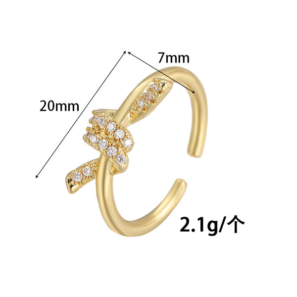 Golden round diamond rings