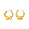 Anti Tarnish Small stylish Bow Hoops Earrings