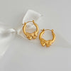 Anti Tarnish Small stylish Bow Hoops Earrings