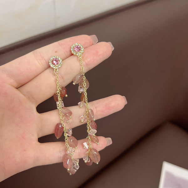 Dreamy long chain earrings